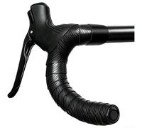 PVC Handlebar Tape for Road Bikes with Integrated Shock Absorption Technology and Texture to Enhance Grip Under Wet or Dry Conditions (Black)
