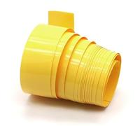 PVC Heat Shrink Tubing - 3 Meters Yellow, 29.5mm~200mm Width, Durable Electrical Insulation Sleeve 1pcs(60mm)