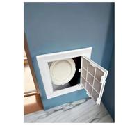 PVC Hinged Access Panel, Wall Ceiling Inspection Door, Drain Pipe Cover | Hinged side-opening design; recessed installation; covers pipe and valve access; easy maintena(200x300 mm)