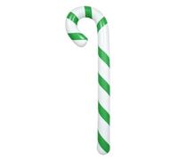 PVC Inflatable Candy Cane Indoor Outdoor Holiday Decoration Lightweight Holiday Ornament for Retail Displays, Green