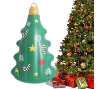 PVC inflatable Christmas ball decoration - Inflatable Ornaments Outdoors | PVC Large Inflatables Pendant for Tree | Christmas Themed Decorations for Lawn Porch Patio Outdoor Parties Courtyard Garden