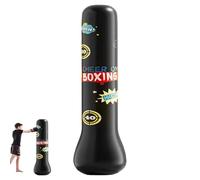 PVC Inflatable Punching Bag for Kids, 63" Untoppleable Free Standing Punching Bag with stable base, with Gloves and Air Pump for Kicking, Boxing, Karate, Taekwondo Kids