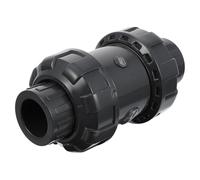 PVC Inline Non Return Check Valve for Water Pump Lines 10x5x5cm | Plastic Flap Design, Tool-Free Coupling, Leak-Free Joints for Plumbers, Pumps and Hvac Systems