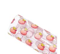 PVC Jelly Roll Printed Jelly Sheets PVC Lemon, Watermelon, Pineapple Translucent Shiny Vinyl for Bag Decor Garment DIY Hair Accessories for DIY Crafts(Color-6,Half Yard 50 x120cm)
