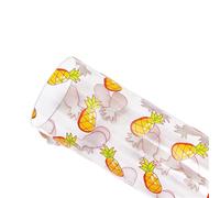 PVC Jelly Roll Printed Jelly Sheets PVC Lemon, Watermelon, Pineapple Translucent Shiny Vinyl for Bag Decor Garment DIY Hair Accessories for DIY Crafts(Color-5,Half Yard 50 x120cm)