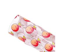 PVC Jelly Roll Printed Jelly Sheets PVC Lemon, Watermelon, Pineapple Translucent Shiny Vinyl for Bag Decor Garment DIY Hair Accessories for DIY Crafts(Color-1,Half Yard 50 x120cm)