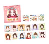 PVC Kids Dress Up Sticker Book Activity Set with Multiple Costume and Scene for Creative Learning Activity Dress Up