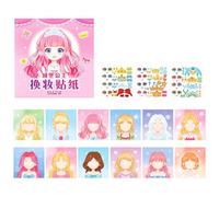 PVC Kids Dress Up Sticker Book Activity Set with Multiple Costume and Scene for Creative Learning Activity Dress Up