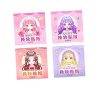 PVC Kids Dress Up Sticker Book Activity Set with Multiple Costume and Scene for Creative Learning Activity for Children