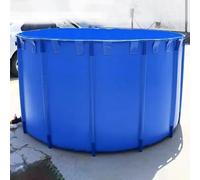 PVC Koi Pond Tank,Outdoor Round Hard Plastic Swimming Pool, 60-120CM Dia PVC Pet Bathing Tub for Backyard, 280GAL Storage Water/Breeding, Above Ground Pool Frame