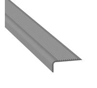 PVC L-Shaped Stair Nosing Edge Trim, Self-Adhesive Non-Slip Stair Edging for Indoor and Outdoor Use, Durable Step Nose Edging for Decking and Stairs, 3.3ft