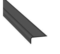 PVC L-Shaped Stair Nosing Edge Trim, Self-Adhesive Non-Slip Stair Edging for Indoor and Outdoor Use, Durable Step Nose Edging for Decking and Stairs, 3.3ft
