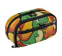 PVC Large Capacity Stationery Storage Cute Dinosaur Eating Taco Pen Bag | PVC,for College Student Teen Adults,de utiles escolares para