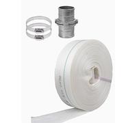 PVC Lay-flat Hose For Pool Backwash - 3”Fire,Water Transfer,and Swimming Maintenance,Draining Pond, Garden Irrigation(99meter)