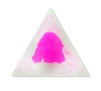 PVC Liquid Triangle Play Mat - Sensory Floor Tiles for Baby Crawling, Tactile & Motor Skill Development(Single pink,20 * 17 * 0.24in)