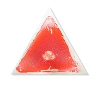PVC Liquid Triangle Play Mat - Sensory Floor Tiles for Baby Crawling, Tactile & Motor Skill Development(Single red,20 * 17 * 0.24in)