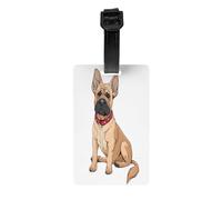PVC Luggage Tags for Suitcases TSA Approved, French Bulldog Luggage Identifiers for Travel Bags Unique Compact Lightweight Baggage Tag for Suitcases Backpacks, Id Tag Baggage Tags for Air Travel