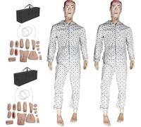 PVC Male Care Doll for Nursing Education - Interchangeable Wound Module for Medical Training and Practice