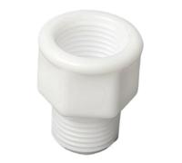 PVC Male-Female Thread Reducer Joints 1/8 1/4 3/8 1/2 3/4 1" Garden Irrigation Water Pipe Fittings Aquarium Fish Tank Adapters(Silver,3 Pieces)