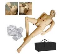 PVC Male Patient Care Manikin for Geriatric Nursing Skills Training - Ideal for Medical Education and Teaching