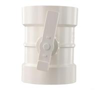 PVC Manual Air Volume Control Valve for Ventilation & Exhaust Ducts, 75-315mm Sizes, Pressure-Resistant, Wear-Resistant Flow Regulator (White)(110mm)