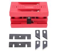 PVC Manual Edges Banding Trimmer 6 Blades, Dual Edges Planer Scraper for Woodworking Cabinet Veneer ABS