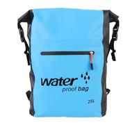 PVC Material 25L Water Resistant Dry Bag for Drifting, Camping, Hiking Enhanced by Wet/Dry Separation, Quality, Shoulder Strap, Conveniently Store Wet Clothes, Shoes (Blue)