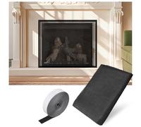 Pvc Mesh Fireplace Cover Covers Indoor Fireplace Guard Screen Gate Protector non-Fireproof for Pets Child Proof Mesh Screen Fireplace Screen Safety Cover Protects Floors from Sparks Embers (29x40in)
