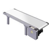 PVC Mini Flat Conveyor Adjustable Speed Tabletop Trans for Packaging Fac Efficient Assembly Line Solut 15x80cm