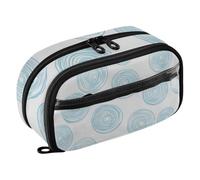 PVC Multi-Purpose Pencil pouching Blue Cartoon Cute Circle School Supplies