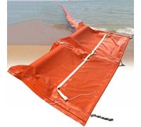 PVC Oil Boom - PVC Float-Type Oil Containment Boom - Solid Floating Garbage Fences - 10m Flood Barrier - Reusable for River/Port/Lake,0.8 * 10M