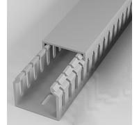 PVC Open Slot Wire Raceway for Network Cords Organizer, Fireproof Cable Management Duct to Prevent Trip Hazards