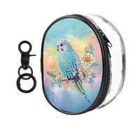 PVC Partial Special Shaped Beautiful Pattern Rhinestone Mosiac Zipper Handbag 5D Transparent Diamond Handmade Wallet Female Makeup Bag