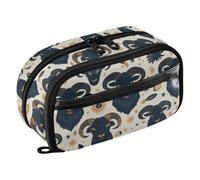 PVC Pencil Case Boho Cow Pattern Simple Pastel Compartment Pencil Case