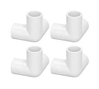 PVC Pipe, 10PCS 3 Way Pipe Fittings Plastic Conduit PVC Fitting Connectors PVC Plastic Right Angle Tee Corner Connector 20mm Inner Diameter(White) Pipeline and Accessories