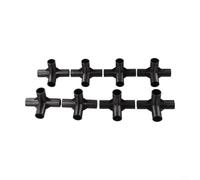 PVC Pipe 4Way Connectors Pack of 8 for DIY Plant Supports and Garden Frames ABS Plastic for Reliable Structure Assembly (16mm)