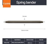PVC Pipe Bender Spring 420-470mm Extended Heavy Duty Manual Wire Tube Bending Tool for 16mm 20mm 25mm 32mm Pipes, 4 Points Curve Spring for Home(25MM)