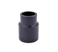 PVC Pipe connectors PVC Reducing Straight Connector for Garden Water Pipe Multiple Sizes 20mm to 50mm Gray Black(Id50xid32mm,1pc)