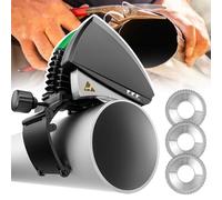 PVC Pipe Cutter - Automatic Heavy Duty with Stainless Steel Blades, Adjustable Speed for Various Diameters