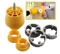 PVC Pipe Die Threader Maker Kit with 1/2 Inch 3/4 Inch 1 Inch Dies Pipe Threader Plumbing Tool,Electric Drill Compatible