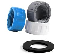 PVC Pipe End Cap Fitting, 32mm/1.26" ID Furniture Grade Pipe End Cap Plug Adapter Pipe Plug Socket Fittings for Sewer Drain Pipe Connections, DIY Garden Shelf Gray. 50mm