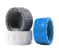 PVC Pipe End Cap Fitting Plug Adapter Socket Fittings for Furniture Grade DIY PVC Connection Garden Shelf Gray. 32mm
