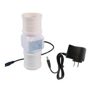 PVC Pipe Fan, 12V DC Inline High Velocity Fan for Air Extraction, Mini Diameter Ventilation for Hydroponics Grow Tent and Home Duct System