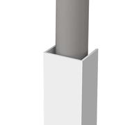 PVC Pipe Hiders for Walls - Under Sink Pipe Covers 20-47 Inches White Ducting Concealer for Kitchen & Bathroom Square Cable Raceway Pipe Enclosure Solutions