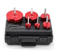 PVC Pipe Reamer, 6 Piece Plastic PVC Pipe Fitting Saver Kit Fit into Standard 1/2" Drills PVC Socket Saver Tool Contains 3/4inch, 1inch, 1-1/4inch,1-1/2inch, 2inch, 3inch, 4inch Head