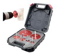 PVC Pipe Reamer Set, Deburring and Accessories, Six Piece Inner Cutting Tool for PVC Pipes, for Drain Lines, Industry, Automotive, Irrigation Systems