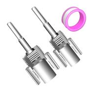 PVC Pipe Threader - Internal Thread Opener for Home Repair Projects | External Internal 1/2 & 3/4 Dies Cutter with Electric Drill, Compatibility Water Tube, Hose Connector Tool for Metal Wood Craft