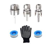 PVC Pipe Threader Kit | Carbon Steel Double-Function | Water Pipe Tapping Threading Tool,for Plumbing Electrical Repair Construction Professional Handyman