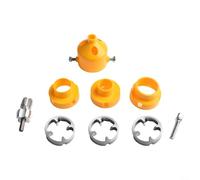 PVC pipe threader kit compatible with 4 point and 6 point pipes designed for professional and home use with electric drill operation