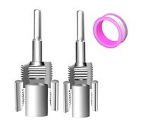 PVC Pipe Threader Kit - PVC Thread Maker Tool,Internal External 1/2 & 3/4 Dies Cutting Device | for Wood Hose Electric Drill Metal Craft Home Repair Garden Hose